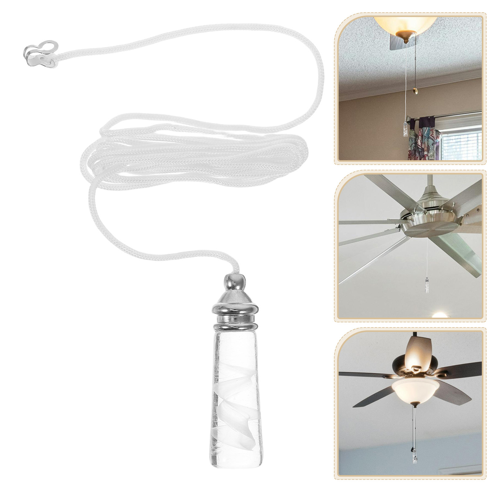 Decor Lighting Ceiling Fans - 천장 선풍기 풀 체인 장식용 유리