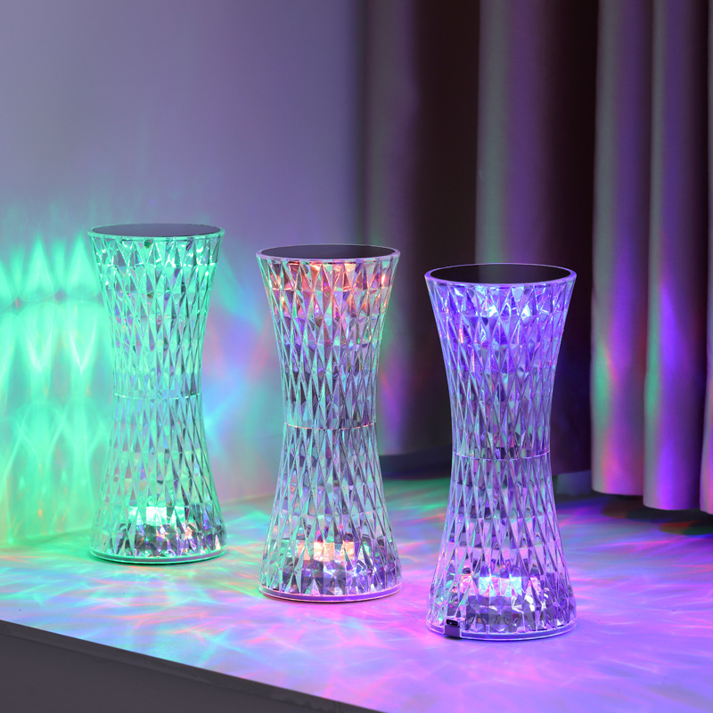 Up Lighting Decor - 크리스탈 침대 옆 테이블 램프 크리스마스