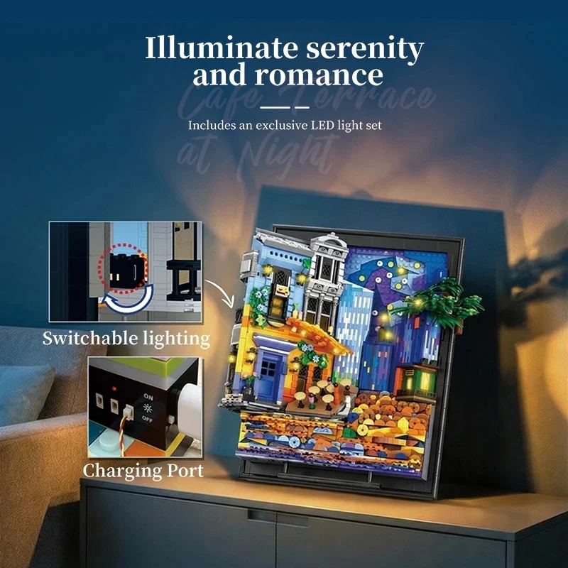 Lighting Decoration Ideas For Home - 밤하늘 카페 액자 2678PCS LED 조명이