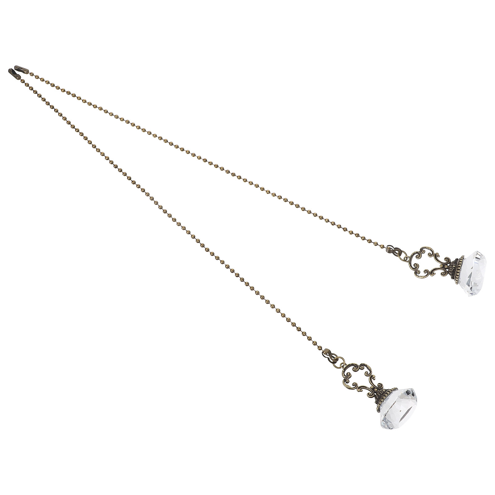 Decor Lighting Ceiling Fans - 2개 크리스탈 천장 선풍기 체인 연장기,