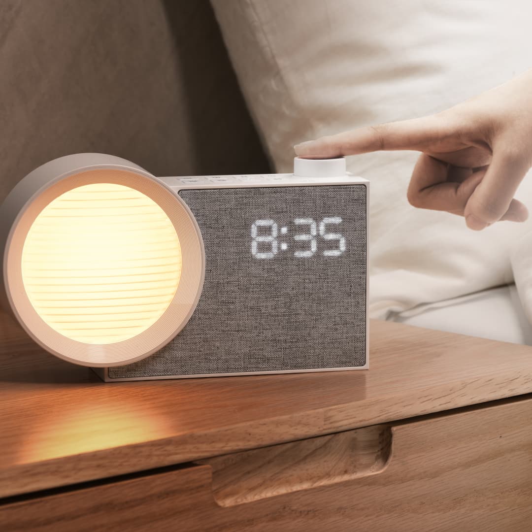 Lighting Decoration In Bedroom - WILIT LED 무드등 알람 시계, 백색소음