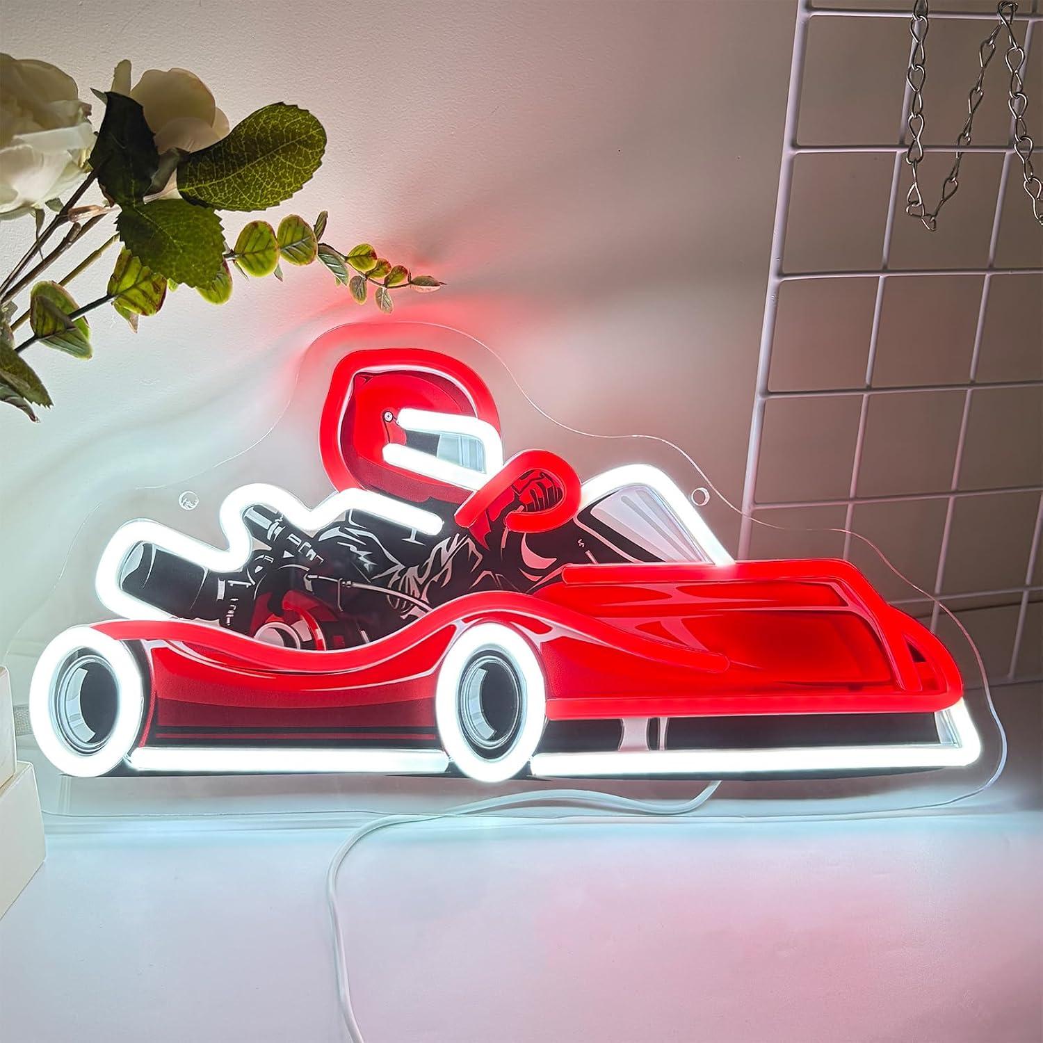 Decor Kart Lighting - 고카트 레이서 네온사인 USB 디밍 가능