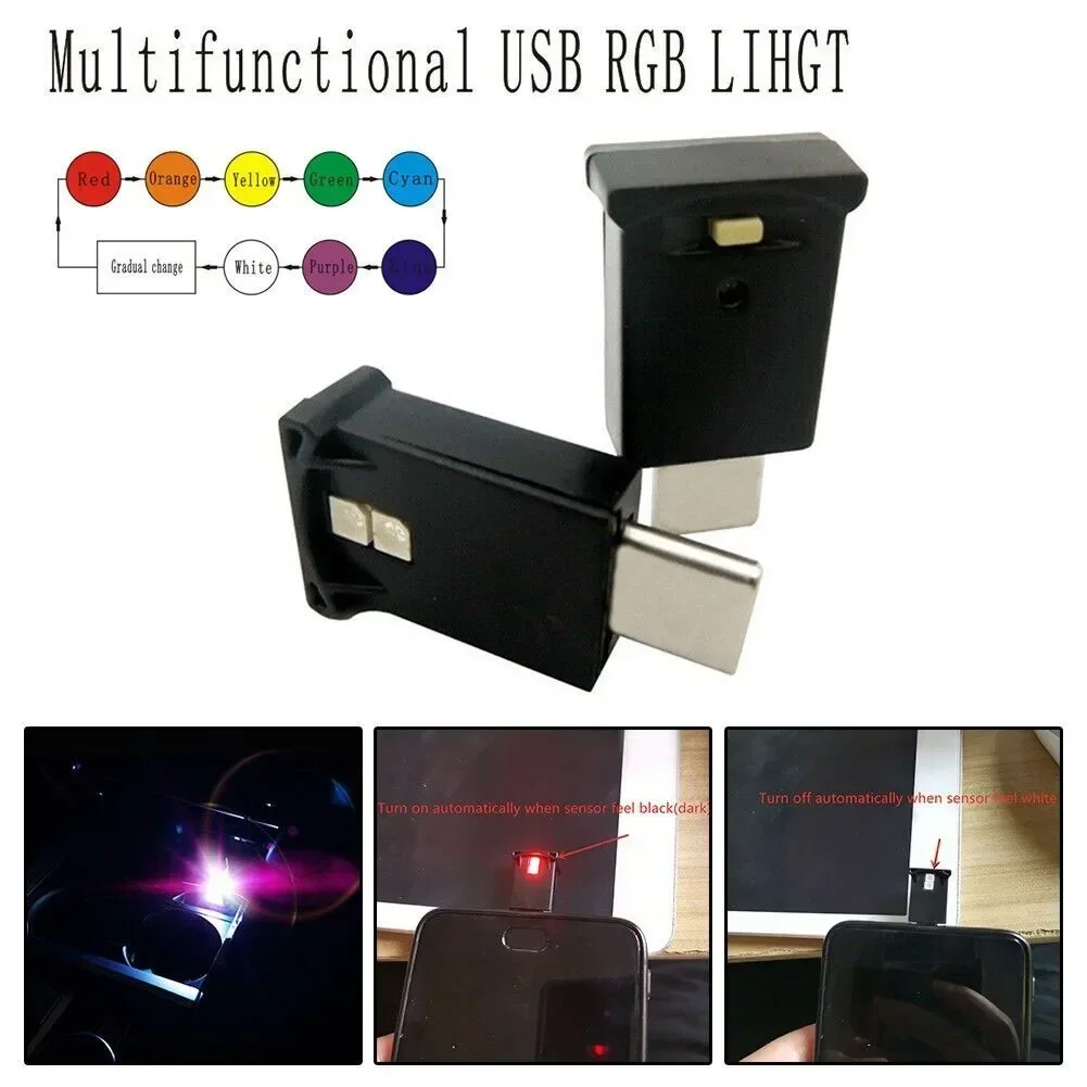 Lighting Decor Inc - 미니 USB-C Type-C LED 야간 조명