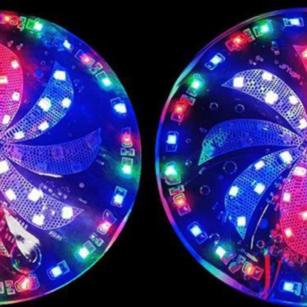 12V 다채로운 풍차 LED 자동차 스트로브 장식 조명 - Decor Kart Lighting 리뷰 및 가격