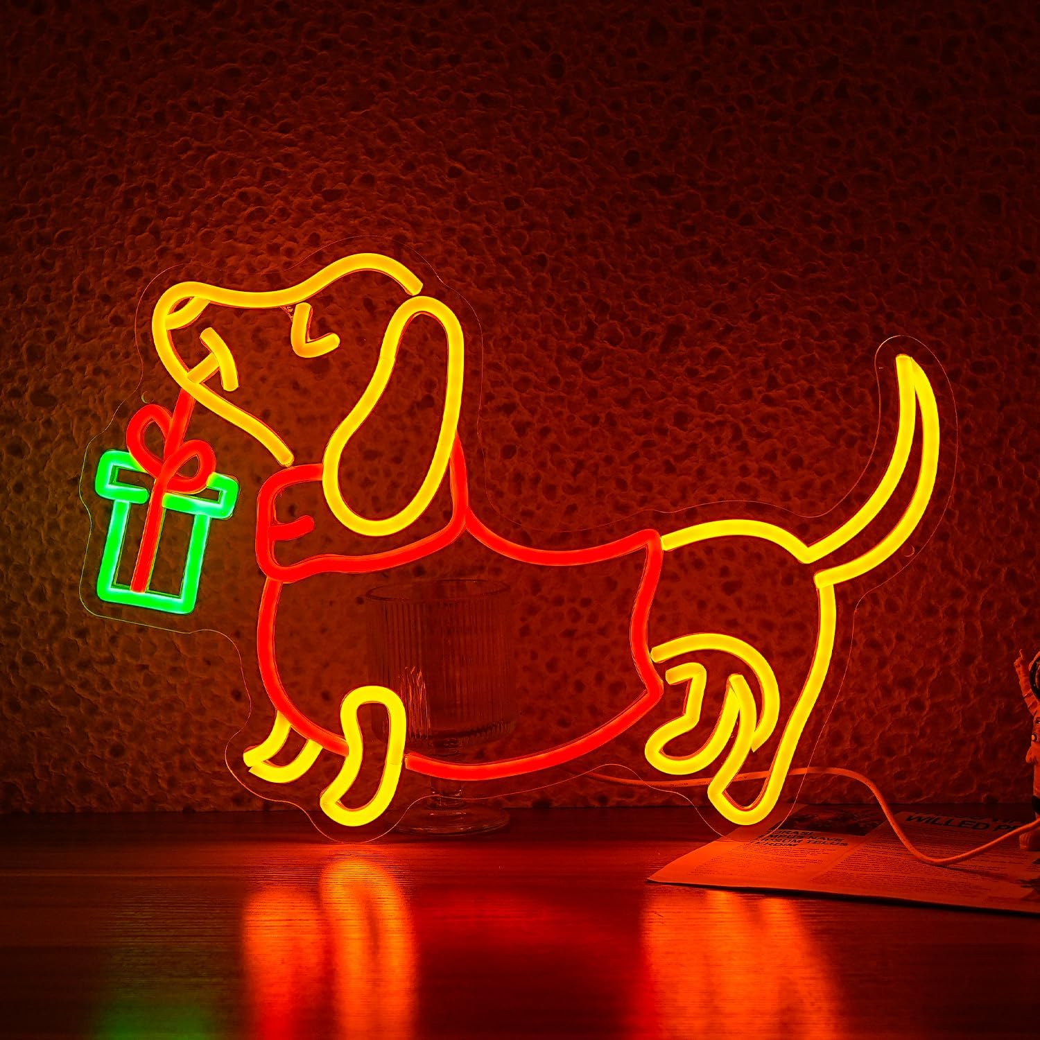 USB 디밍 가능한 닥스훈트 네온 사인 LED 조명,  - Lighting Decoration Ideas For Home 리뷰 및 가격