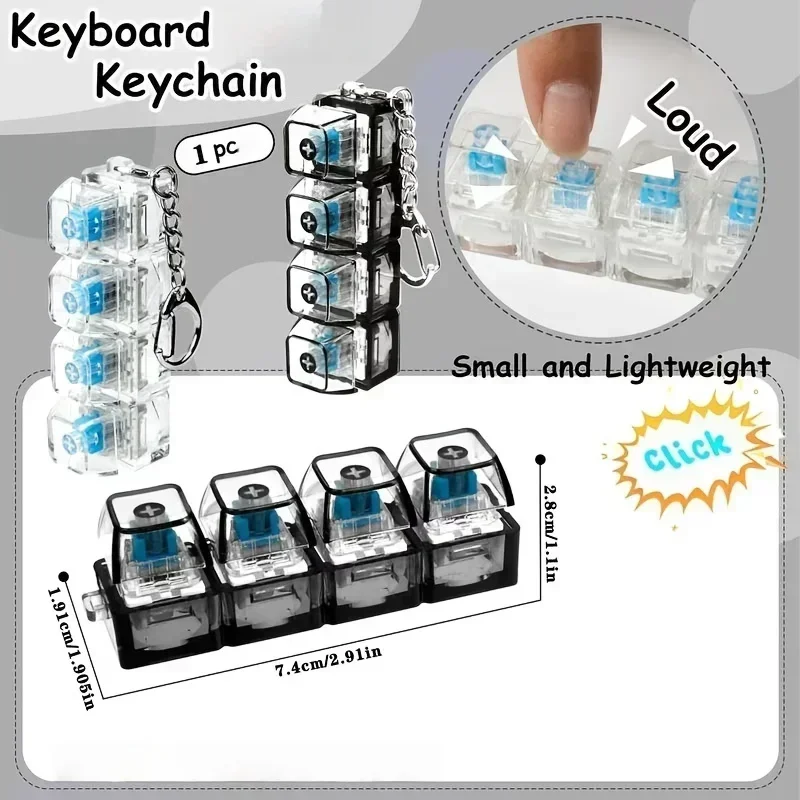 LED 라이트업 키체인 키보드 클릭 가능 버튼 피젯 토 - Up Lighting Decor 리뷰 및 가격