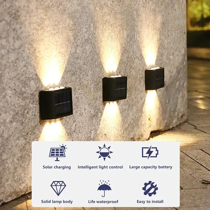 LED 태양광 조명 야외 방수 솔라 벽등 위아래 발광  - Up Lighting Decor 리뷰 및 가격