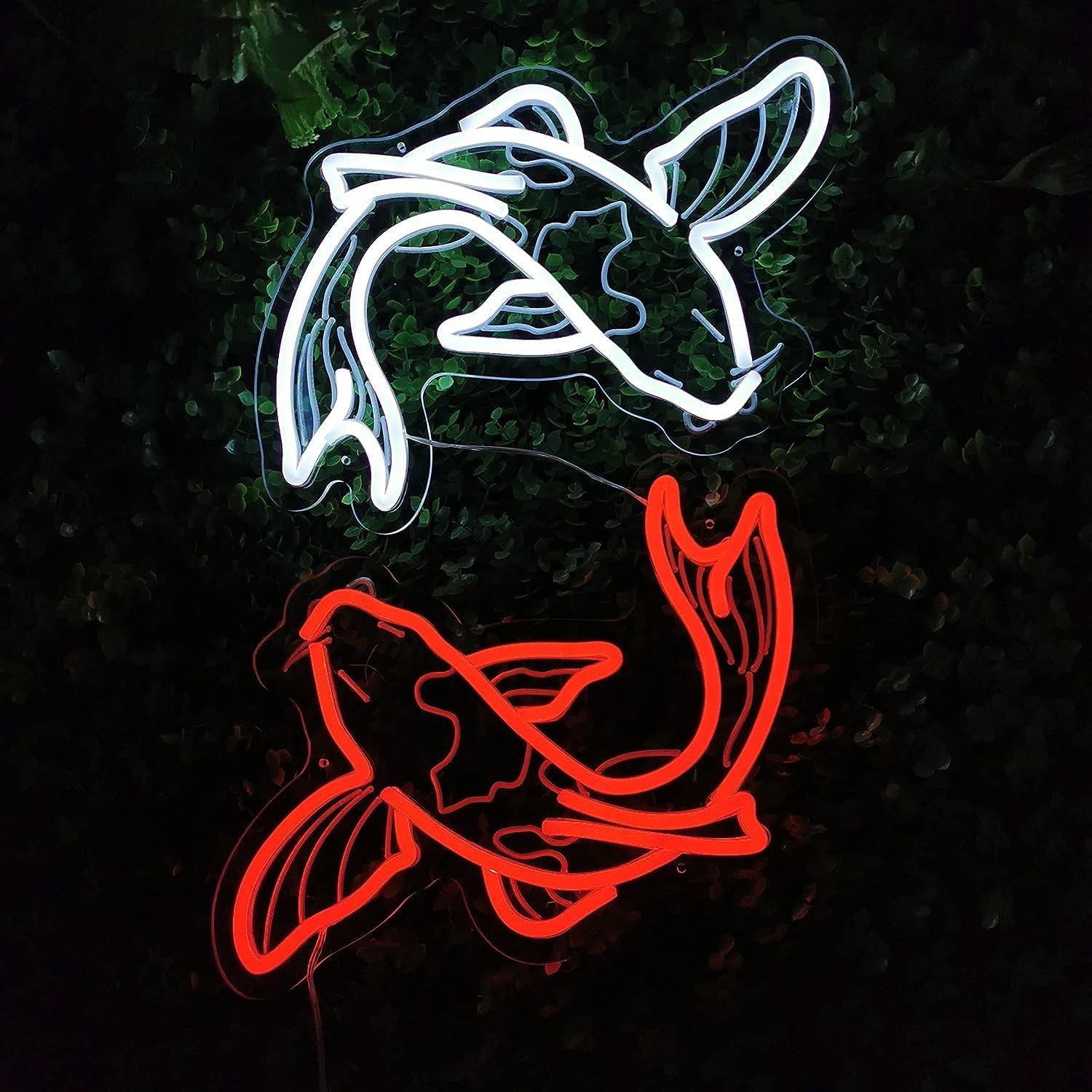 코이 물고기 네온사인 USB LED 네온 조명 거실 침 - Restaurant Lighting Decoration 리뷰 및 가격