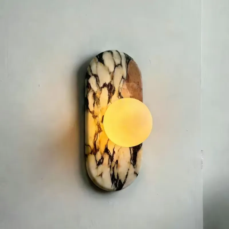 SJX 미니멀리스트 내추럴 칼라카타 비올라 대리석 벽등 - Lighting Decoration In Bedroom 리뷰 및 가격