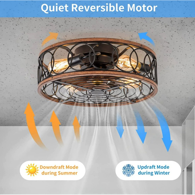 스마트 천장 팬 팬 조명 원격 제어 침실 장식 환기 램 - Decor Lighting Ceiling Fans 리뷰 및 가격