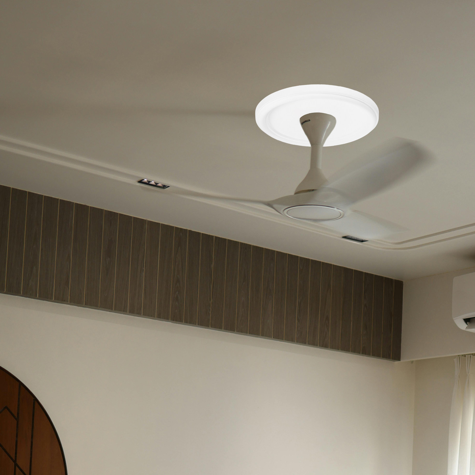 흰색 원형 천장 메달리온, 천장 선풍기 조명기구 커버, - Decor Lighting Ceiling Fans 리뷰 및 가격
