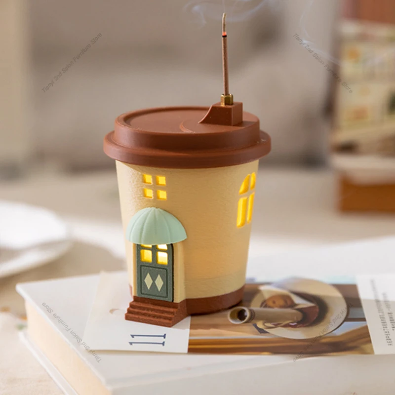 ​ ​ 빈티지 아메리칸 커피 머그잔 야간 조명, 향꽂이 - Lighting Decoration Ideas For Home 리뷰 및 가격