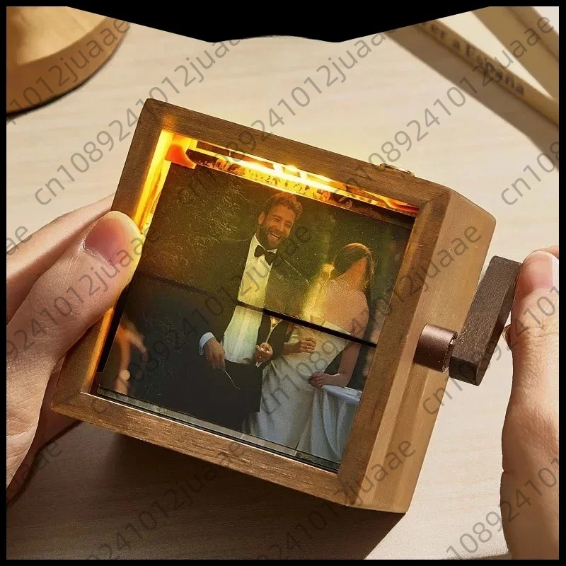 2025 포토 머신 핸드 크랭크 포토 앨범 발광 창의적 - Lighting Decor Photos 리뷰 및 가격