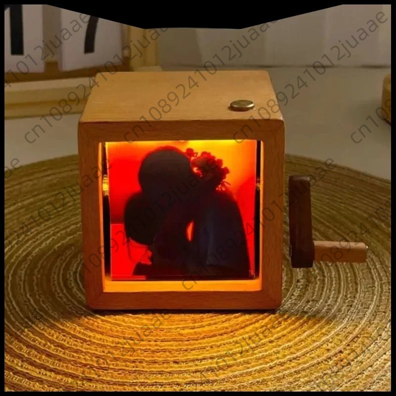 2025 포토 머신 핸드 크랭크 포토 앨범 발광 창의적 - Lighting Decor Photos 리뷰 및 가격