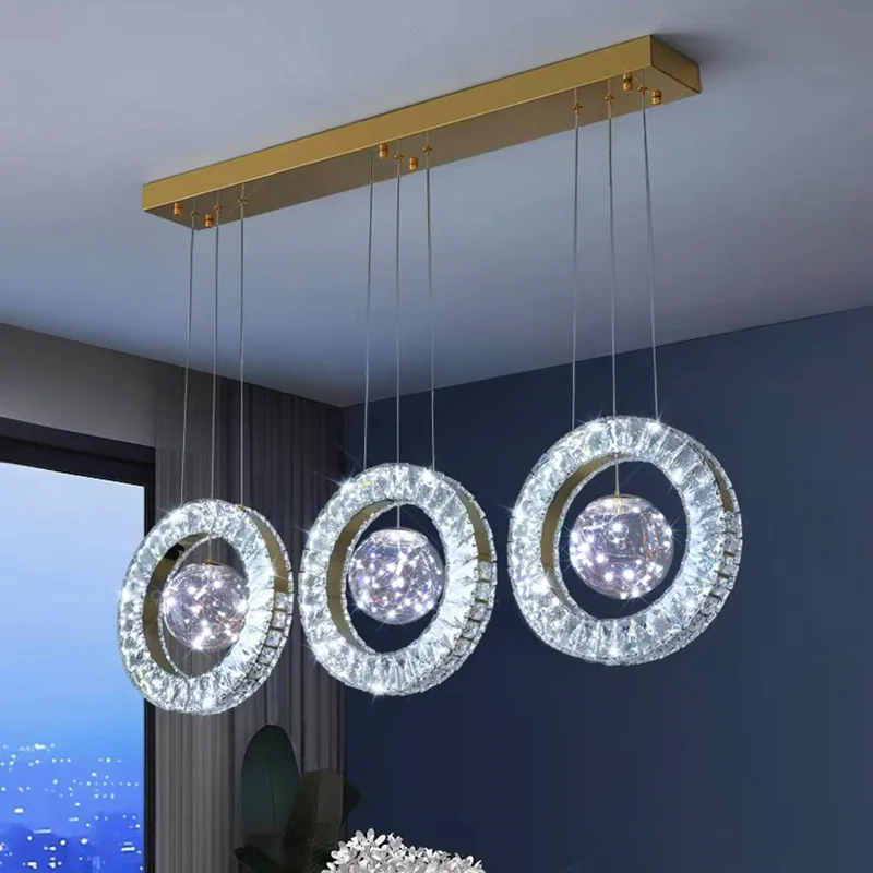 맞춤형 크기 조절 가능한 펜던트 램프 링 크리스탈 샹들 - Decor Lighting Online 리뷰 및 가격
