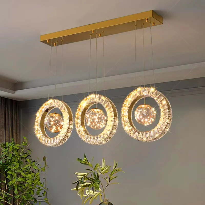 맞춤형 크기 조절 가능한 펜던트 램프 링 크리스탈 샹들 - Decor Lighting Online 리뷰 및 가격