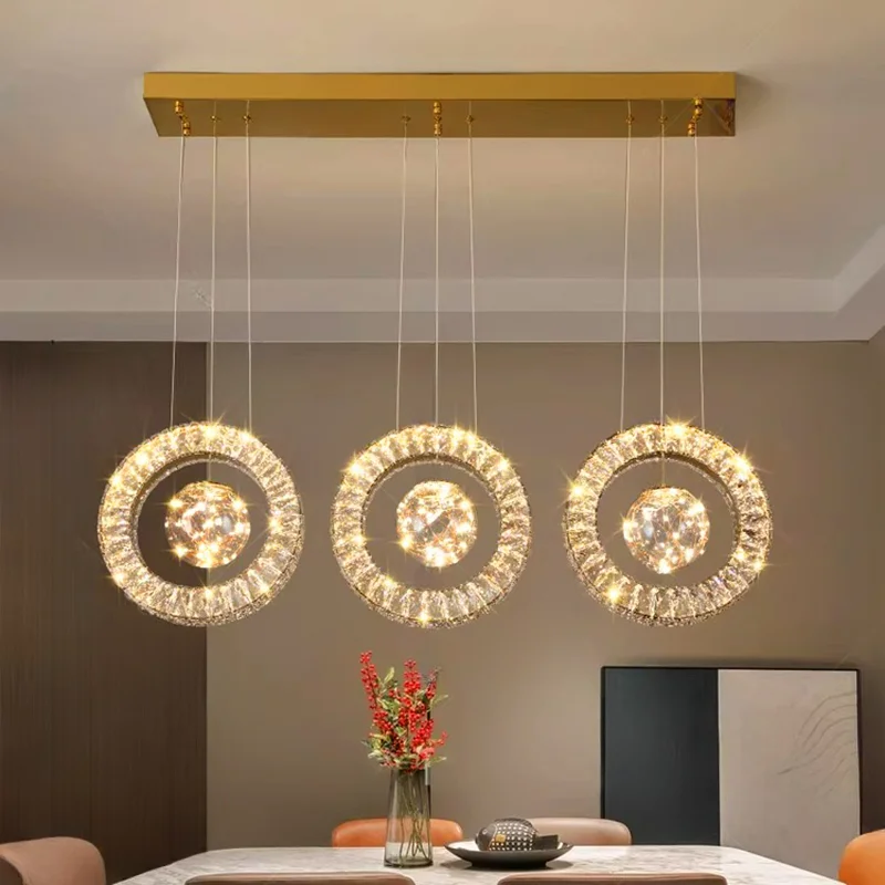맞춤형 크기 조절 가능한 펜던트 램프 링 크리스탈 샹들 - Decor Lighting Online 리뷰 및 가격