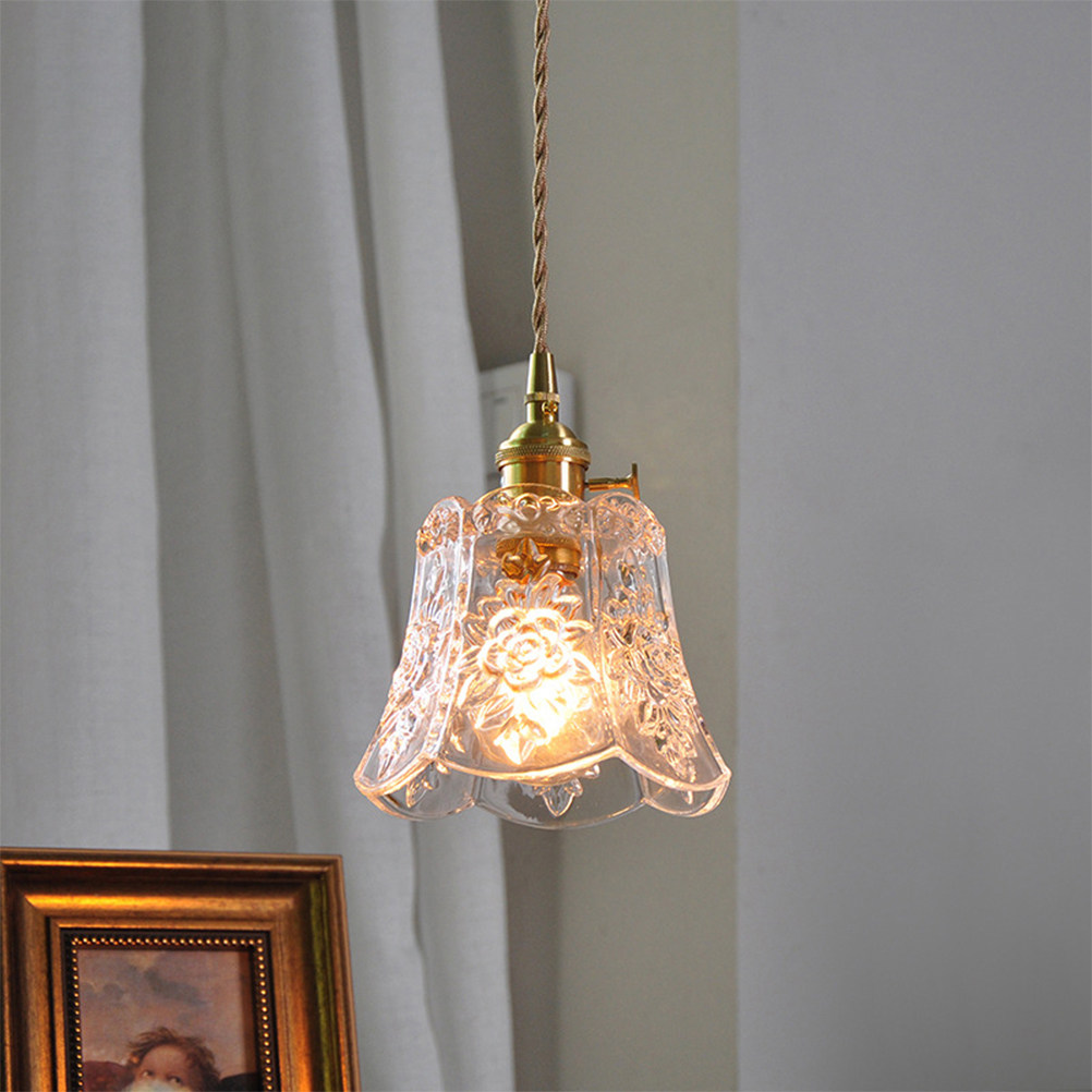 레트로 유리 펜던트 조명, 우아한 골드 샹들리에, 거실 - Lighting Decoration Ideas For Home 리뷰 및 가격