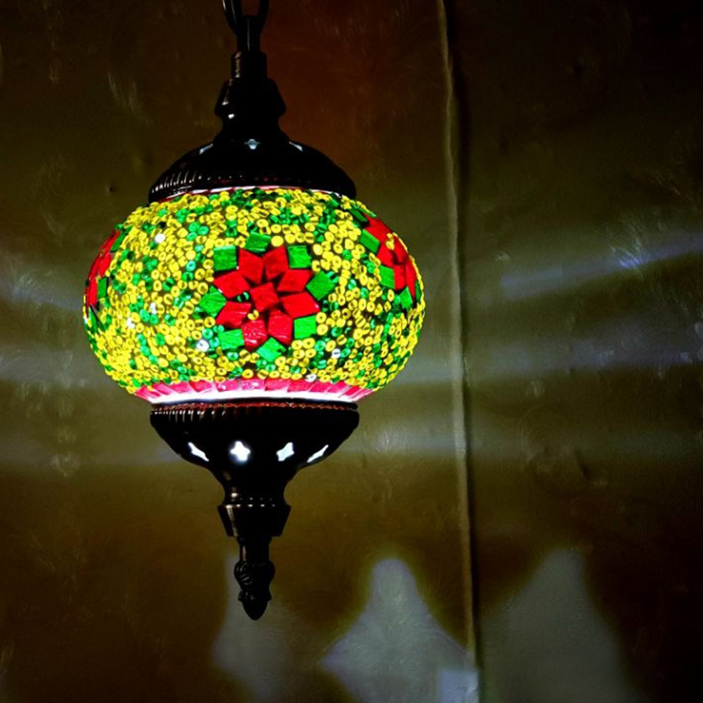 터키 모로코 모자이크 천장 조명 E27 터키 레트로 조 - Restaurant Lighting Decoration 리뷰 및 가격