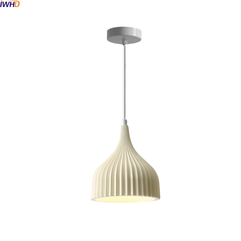IWHD 밀키 화이트 수지 LED 펜던트 조명 주방 침 - Restaurant Lighting Decoration 리뷰 및 가격
