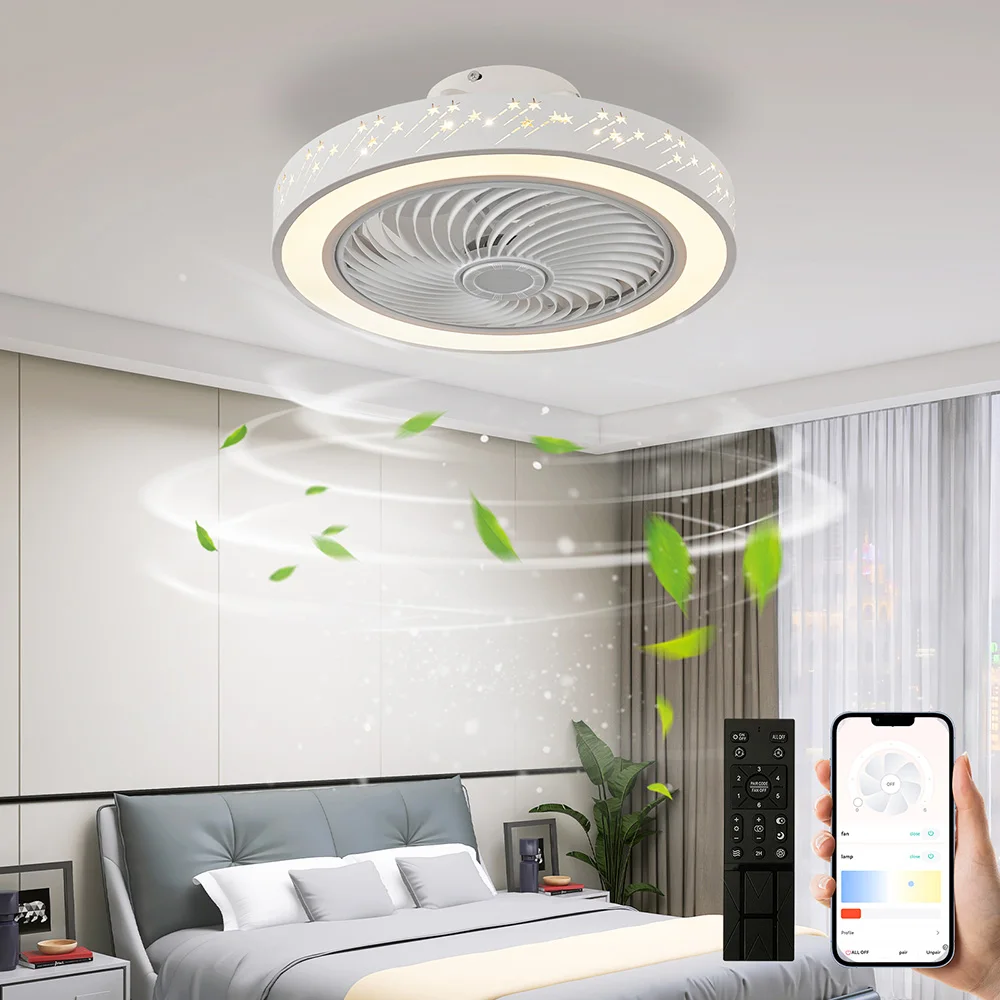 스마트 앱 천장 선풍기 조명 포함 팬, 리모컨 침실 장 - Decor Lighting Ceiling Fans 리뷰 및 가격