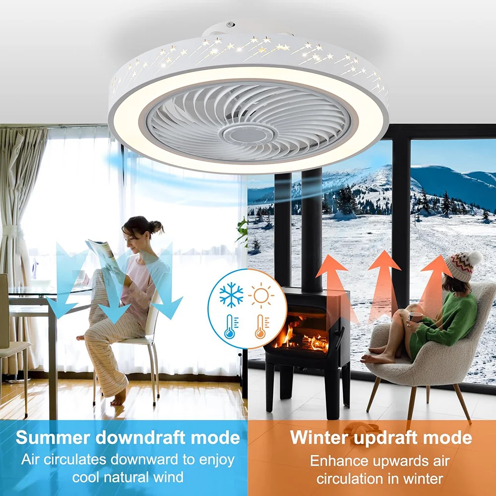 스마트 앱 천장 선풍기 조명 포함 팬, 리모컨 침실 장 - Decor Lighting Ceiling Fans 리뷰 및 가격