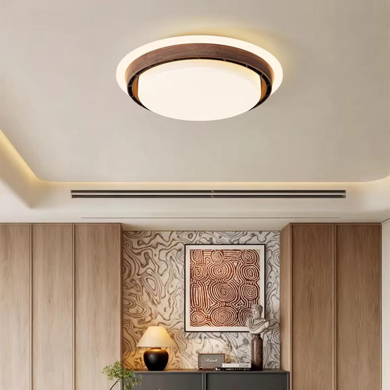 LED 날개 없는 선풍기 조명 월넛 색상 화이트 침실  - Decor Lighting Ceiling Fans 리뷰 및 가격