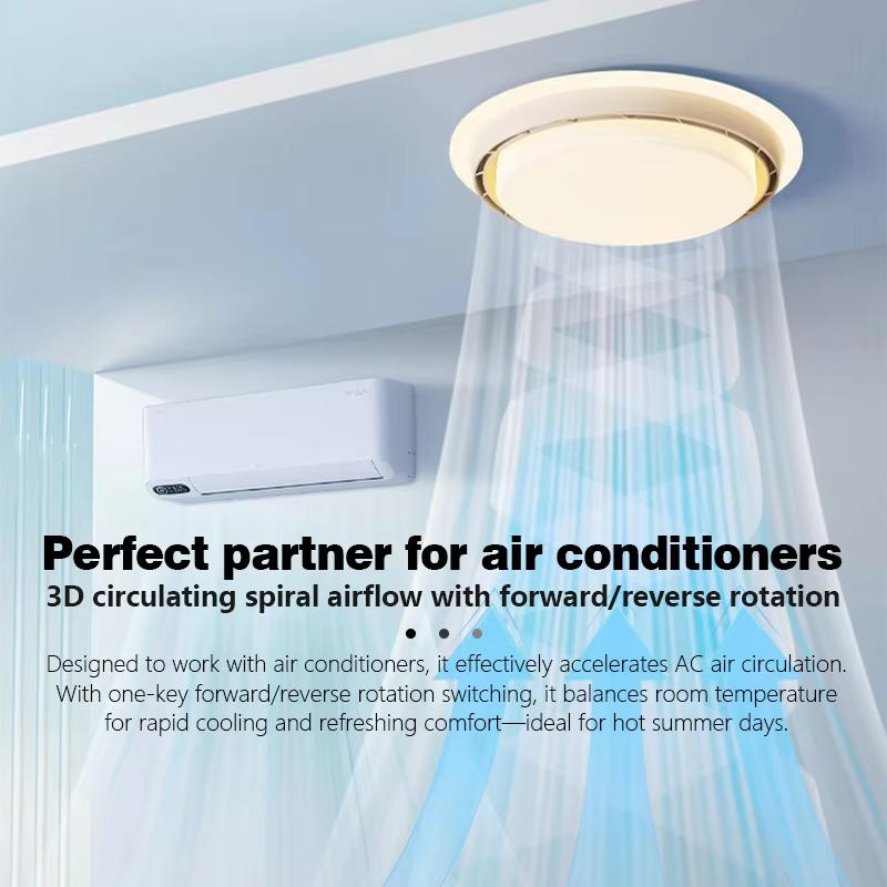 LED 날개 없는 선풍기 조명 월넛 색상 화이트 침실  - Decor Lighting Ceiling Fans 리뷰 및 가격