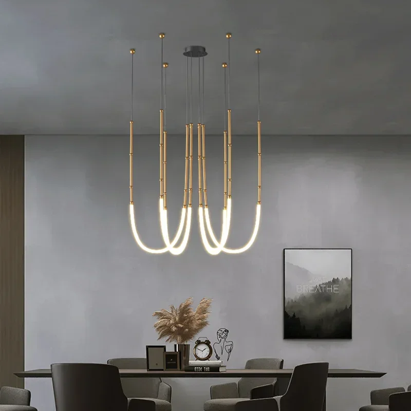 노르딕 라인 LED 실리콘 샹들리에 모던 크리에이티브  - Decor Lighting Online 리뷰 및 가격