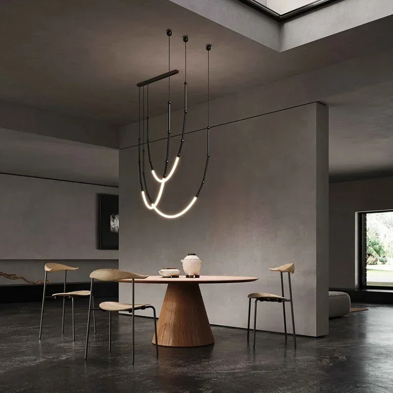 노르딕 라인 LED 실리콘 샹들리에 모던 크리에이티브  - Decor Lighting Online 리뷰 및 가격