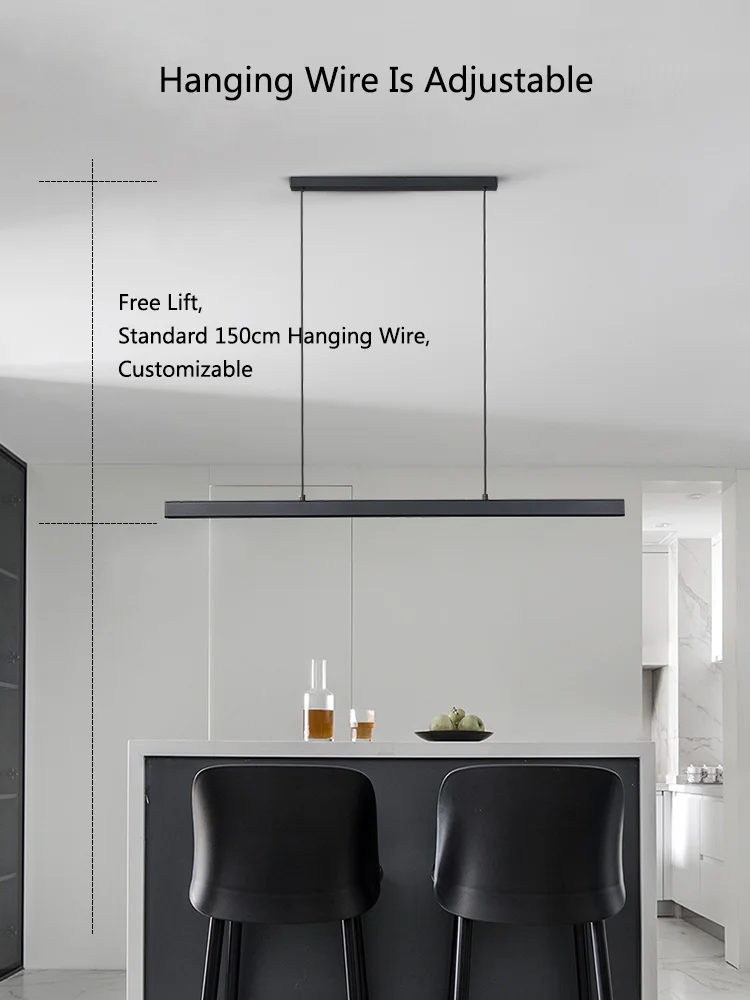 현대식 레스토랑 긴 줄 LED 펜던트 조명 사무실 거실 - Decor Lighting Online 리뷰 및 가격