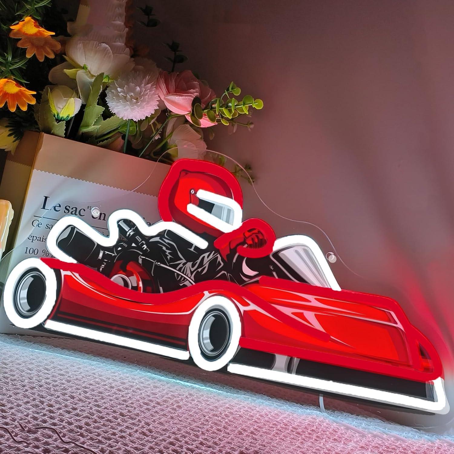 고카트 레이서 네온사인 USB 디밍 가능 LED 조명  - Decor Kart Lighting 리뷰 및 가격