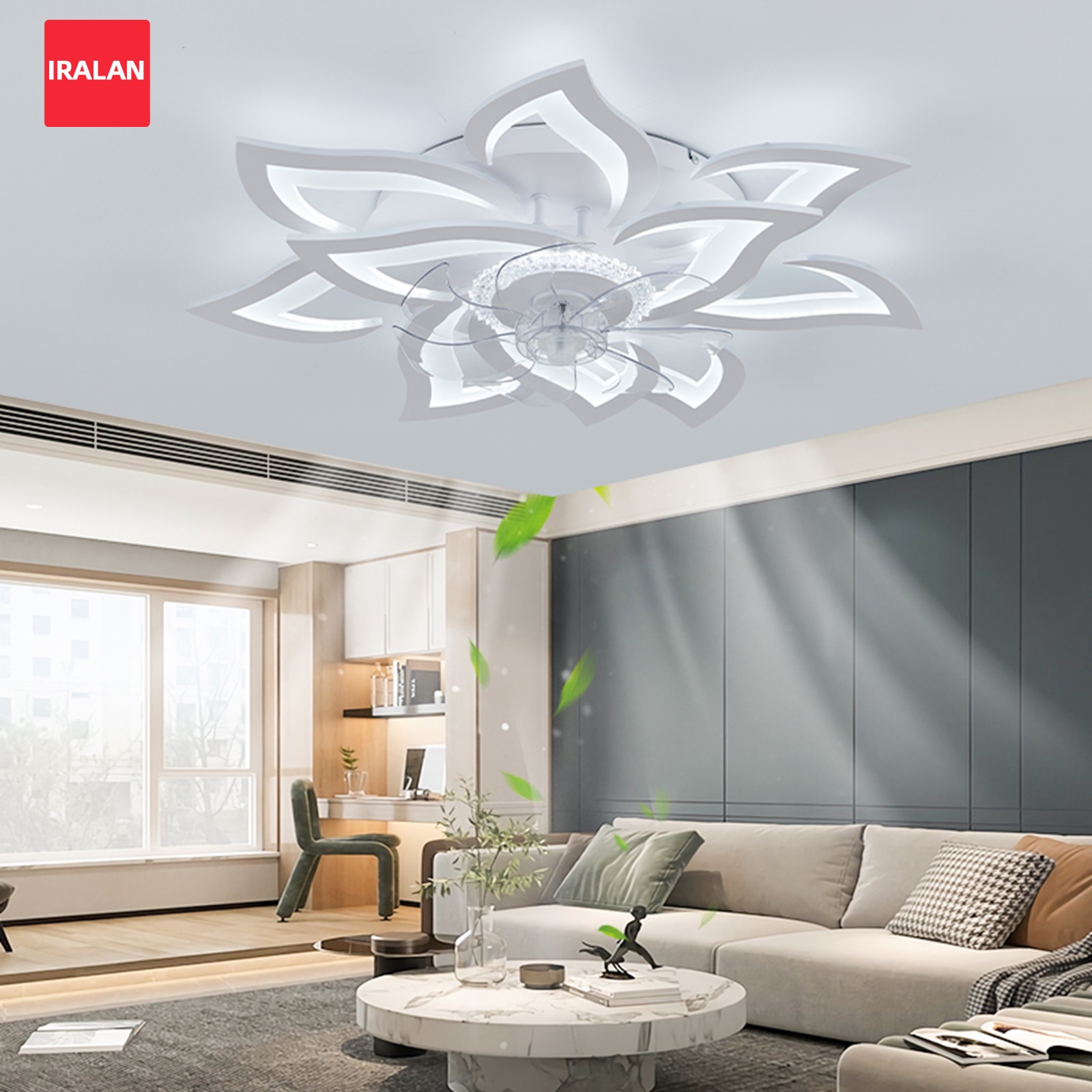 조명이 있는 꽃 모양 천장 선풍기, 북유럽풍 고급 6단 - Decor Lighting Ceiling Fans 리뷰 및 가격